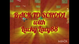Time for Chinese slut Lucky-Lucy88 to teach masturbating lessons in schoool